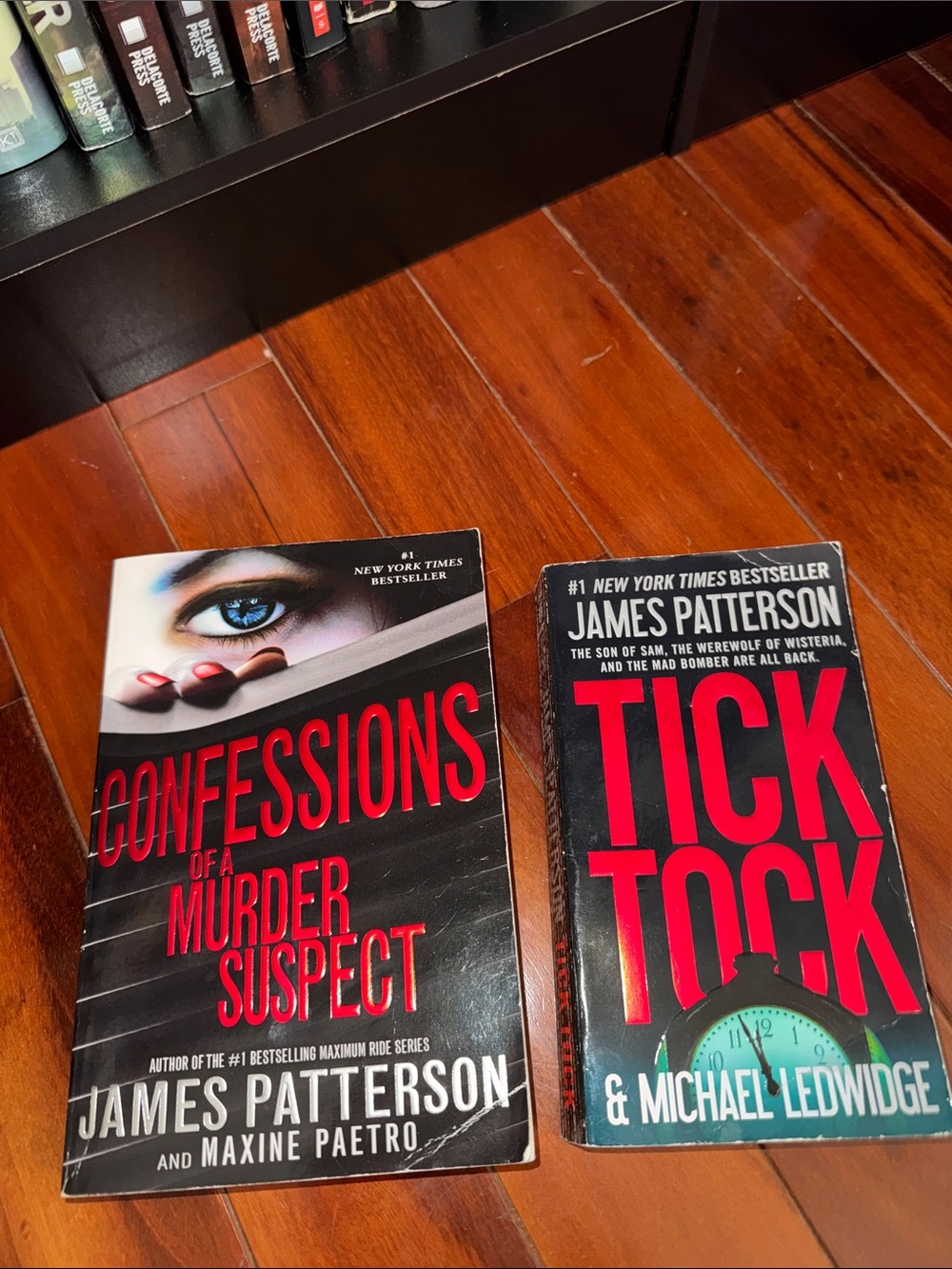 James Patterson Paperback Books - Confessions of a Murder Suspect & Tick Tock